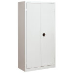 Armoire monobloc tanker h. 198 x l. 100 cm - corps gris - portes grises Armoire monobloc tanker h. 198 x l. 100 cm - corps gris - portes grises