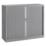 Armoire  rideaux mtal classtout - h. 100 x l. 120 cm - corps aluminium - rideaux aluminium