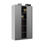 Armoire  rideaux mtal classtout - h. 198 x l. 120 cm - corps aluminium - rideaux aluminium