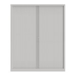Armoire à rideaux métal confort + h. 198 x l. 160 cm - corps blanc - rideaux blanc Armoire à rideaux métal confort + h. 198 x l. 160 cm - corps blanc - rideaux blanc