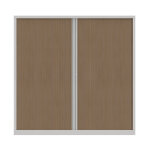 Armoire à rideaux métal confort + h. 198 x l. 180 cm - corps blanc - rideaux chêne Armoire à rideaux métal confort + h. 198 x l. 180 cm - corps blanc - rideaux chêne