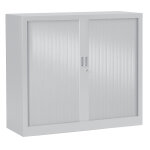 Armoire à rideaux métal monobloc généric - h. 100 x l. 120 cm - corps gris - rideaux gris Armoire à rideaux métal monobloc généric - h. 100 x l. 120 cm - corps gris - rideaux gris