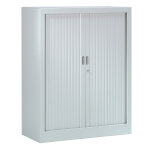 Armoire à rideaux métal monobloc généric - h. 100 x l. 80 cm - corps gris - rideaux gris Armoire à rideaux métal monobloc généric - h. 100 x l. 80 cm - corps gris - rideaux gris