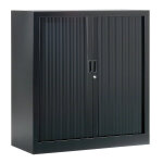Armoire à rideaux métal monobloc généric - h. 100 x l. 100 cm - corps noir - rideaux noir Armoire à rideaux métal monobloc généric - h. 100 x l. 100 cm - corps noir - rideaux noir