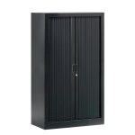 Armoire à rideaux métal monobloc généric - h. 136 x l. 80 cm - corps noir - rideaux noir Armoire à rideaux métal monobloc généric - h. 136 x l. 80 cm - corps noir - rideaux noir