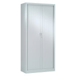 Armoire à rideaux métal monobloc généric - h. 198 x l. 80 cm - corps gris - rideaux gris Armoire à rideaux métal monobloc généric - h. 198 x l. 80 cm - corps gris - rideaux gris