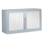 Armoire à rideaux métal monobloc généric - h. 69, 5 x l. 120 cm - corps aluminium - rideaux blanc Armoire à rideaux métal monobloc généric - h. 69, 5 x l. 120 cm - corps aluminium - rideaux blanc