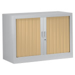 Armoire à rideaux métal monobloc généric - h. 69, 5 x l. 80 cm - corps aluminium - rideaux chêne Armoire à rideaux métal monobloc généric - h. 69, 5 x l. 80 cm - corps aluminium - rideaux chêne