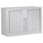 Armoire à rideaux métal monobloc généric - h. 69, 5 x l. 80 cm - corps gris - rideaux gris Armoire à rideaux métal monobloc généric - h. 69, 5 x l. 80 cm - corps gris - rideaux gris