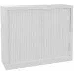 Armoire à rideaux métal monobloc natura nf - h. 100 x l. 120 cm - corps blanc - rideaux blanc Armoire à rideaux métal monobloc natura nf - h. 100 x l. 120 cm - corps blanc - rideaux blanc