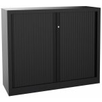 Armoire à rideaux métal monobloc natura nf - h. 100 x l. 120 cm - corps noir - rideaux noir Armoire à rideaux métal monobloc natura nf - h. 100 x l. 120 cm - corps noir - rideaux noir