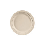 Assiette en carton de 22 cm - marron - lot de 50 Assiette en carton de 22 cm - marron - lot de 50