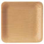 Assiette fingerfood en bambou 'pure', carr�, par 10