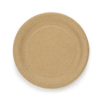 Assiettes en kraft 18 cm - lot de 50 Assiettes en kraft 18 cm - lot de 50