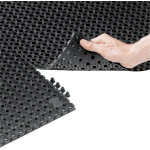 Attaches de fixation pour caillebotis caoutchouc paisseur 12, 5 mm, lot de 2