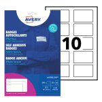 Avery badges adhésifs en soie - acétate pour imprimantes laser, repositionnables, 80 x 50 mm, 20 feuilles, ... Avery badges adhésifs en soie - acétate pour imprimantes laser, repositionnables, 80 x 50 mm, 20 feuilles, ...
