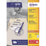 Avery bote de 2400 tiquettes blanches multi - usages 70x37mm - pour laser. jet d'encre et copieur