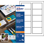 Avery c32010 - 25 - cartes de visite blanches à bords micro perforés - 85 x 54 mm - impression laser, ... Avery c32010 - 25 - cartes de visite blanches à bords micro perforés - 85 x 54 mm - impression laser, ...
