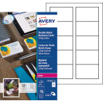 Avery c32016 - 10 - cartes de visite blanches  bords lisses - 85 x 54 mm - impression laser