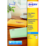 Avery j8560 etiquettes d'exp�dition transparentes jet d'encre 63, 5 x 38, 1 mm - bo�te de 525