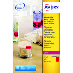 Avery l7263r etiquettes d'identification enlevables laser 99, 1 x 38, 1 mm - rouge fluorescent - bo�te ...