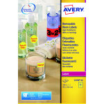 Avery l7263y etiquettes d'identification enlevables laser 99, 1 x 38, 1 mm - jaune fluorescent - bo�te ...