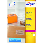 Avery l7567 etiquettes adresses transparentes laser a4 210 x 297 mm - boîte de 25 Avery l7567 etiquettes adresses transparentes laser a4 210 x 297 mm - boîte de 25