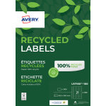 Avery lr7160 etiquettes adresses blanches 100% recycl�es 63, 5 x 38, 1 mm - bo�te de 2100
