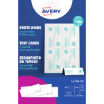 Avery porte - noms chevalet imprimables pr�d�coup�s - l4796 - 20 - dimensions 210 x 60 mm - lot de 20 ...