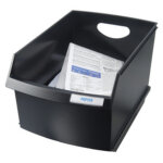 Bac � papier logo - drive, polystyr�ne, 25 litres, gris