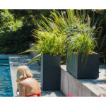 Bac � plantes volcania, hauteur: 800 mm, beige