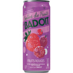 Badoit fruits rouges - bulles de fruits - eau min�rale naturelle - lot de 6 canettes slim 33 cl
