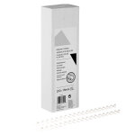 Baguettes de reliure anneaux plastique - 16 mm - blanc - boîte de 100 Baguettes de reliure anneaux plastique - 16 mm - blanc - boîte de 100