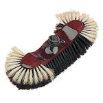 Balai demi tte fibres soies sorties 52 mm, monture bois