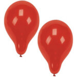 Ballon de baudruche, pack de 100, rouge