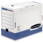 Bankers box bote archives format a4 en carton montage automatique - dos 20 cm - blanc - lot de 10