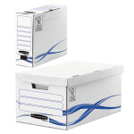 Bankers box pack : 6 bo�tes archives basic format a4 dos 8 cm + 1 caisse archives en carton montage manuel ...