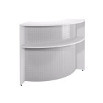 Banque d'accueil angle biospace - blanc - h. 110 x p. 86 cm
