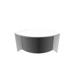 Banque d'accueil angle biospace - h. 72 cm blanc Banque d'accueil angle biospace - h. 72 cm blanc