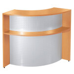 Banque d'accueil angle biospace - htre - h. 110 x p. 86 cm