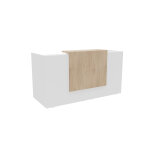 Banque d'accueil arold l. 206 x 88 cm - module droit - corps blanc / top orme