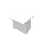 Banque d'accueil biospace - h. 72 cm blanc Banque d'accueil biospace - h. 72 cm blanc