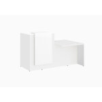 Banque d accueil fifty l. 180 cm, comptoir à gauche - blanc Banque d accueil fifty l. 180 cm, comptoir à gauche - blanc
