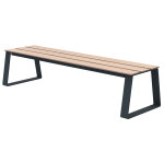 Banquette  fixer ballade extrme l. 180 cm bois stratifi et mtal anthracite mat