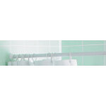 Barre de rideaux de douche extensible 80 - 130 cm