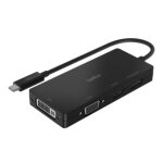 Belkin avc003btbk, avec fil, usb 3. 2 gen 1 (3. 1 gen 1) type - c, noir, 3840 x 2160 pixels, dvi, displayport, ...