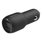 Belkin boostcharge, auto, allume - cigare, 4, 8 a, noir ccb001btbk