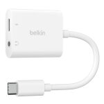 Belkin npa004btwh, usb type - c, 3. 5mm, usb type - c, blanc, 60 w, cble rond, qi - certified