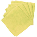 Lavette microfibre bernard jaune 40 x 40 cm, lot de 5