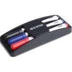 Bi - office brosse effaceur avec 3 marqueurs non - magntique pour tableau blanc 17x7x30 cm aa0106